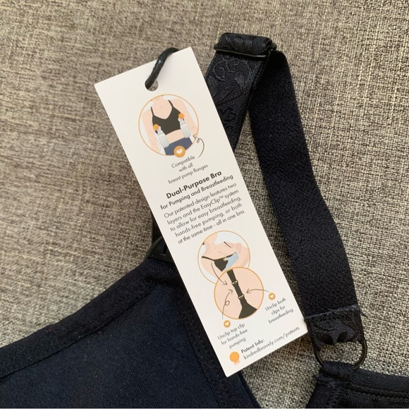 Kindred Bravely Black Nursing Bra Sublime® Hands-Free Pumping & Nursing Bra - Picture 5 of 12